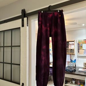 AVIATOR NATION TIE DYE WOMENS SWEATPANTS SIZE SMALL